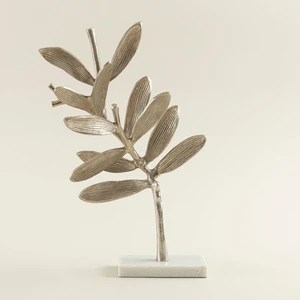 Hojas Dekoratif Obje 18X8X28 cm Gold