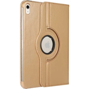 Apple iPad 10.9 2022 (10.nesil) Uyumlu Zore Dönebilen Standlı Kılıf, Gold