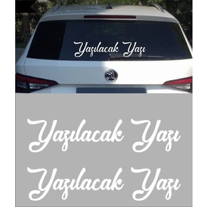 Sticker Usta Isim Soyisim Yazı 2 Adet Kişisel Ürün Araba Oto Motosiklet Karavan Sticker 00121