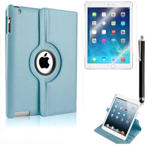 Apple iPad Mini 2-3 Uyumlu Zore Dönebilen Standlı Kılıf, Mavi