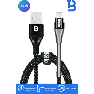BA-02 Type-C 67w 5A Stand Aparatlı Hızlı Şarj Ve Data kablosu 1.2m