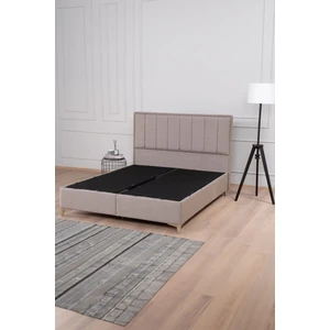 Kilim Mobilya Gold Therapy Sandıklı Baza Başlık Seti Kahverengi (Yatak Dahil Değildir)