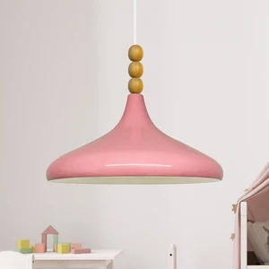 Champion Ahşap Boncuklu Tekli Avize Sarkıt Salon Mutfak Butik Lamba