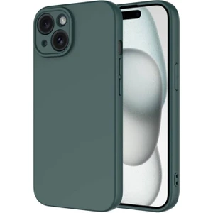 Apple iPhone 15 Plus Uyumlu Kılıf Zore Mara Lansman Kapak, Koyu Yeşil