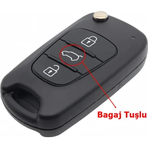 Hyundai Accent I20 I30 IX35 Uyumlu Anahtar Kabı Kumanda Kabı Oto Anahtarlık Vidalı Logolu