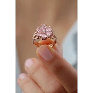 Silvano Jewelry 925 Ayar Gümüş Lotus Çiçeği Yüzük