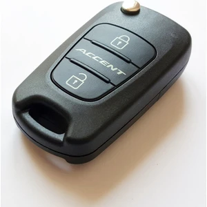Hyundai Accent Yazılı Anahtar Kabı Kumanda Kabı Oto Anahtarlık Vidalı Logolu