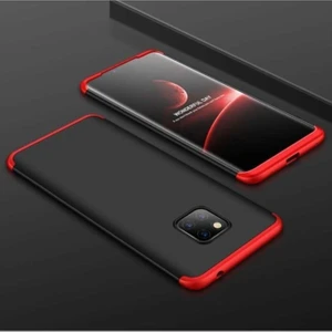 Huawei Mate 20 Pro Uyumlu Kılıf Zore Ays Kapak, Siyah-Kırmızı