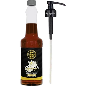 By Tüfekçi Vanilya Aromalı Kahve, Pasta ve Kokteyl Şurup 750 ml ve Şurup Pompası Avantajlı Set