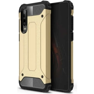 Huawei P30 Uyumlu Kılıf Zore Crash Silikon Kapak, Gold