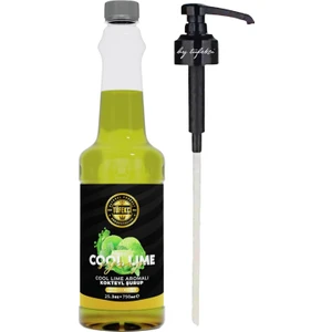 By Tüfekçi Cool Lime Konsantresi Kokteyl Şurup 750ML ve Şurup Pompası Avantajlı Set