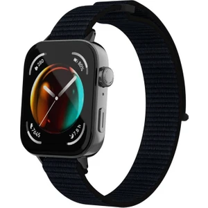 Huawei Watch Fit Uyumlu 3 Zore Krd-03 Hasır Kordon, Siyah