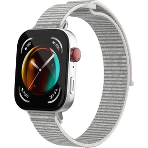 Huawei Watch Fit Uyumlu 3 Zore Krd-03 Hasır Kordon, Beyaz