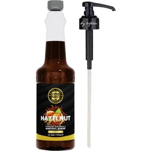 By Tüfekçi Fındık ( Hazelnut ) Aromalı Kahve, Pasta ve Kokteyl Şurup 750 ml ve Şurup Pompası Avantajlı Set