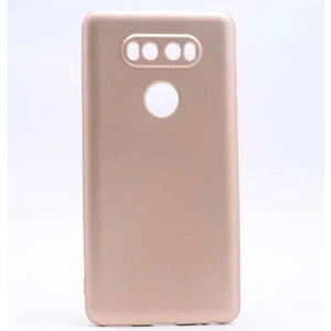 Lg V20 Uyumlu Kılıf Zore Premier Silikon Kapak, Gold