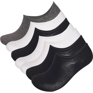 Katia & Bony  7'li Paket Unisex Patik Çorap-Beyaz Siyah / Beyaz / Lacivert / Antracite
