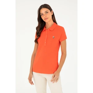 U.S. Polo Assn. Kadın Nar Çiçeği Tişört 50280067-VR039