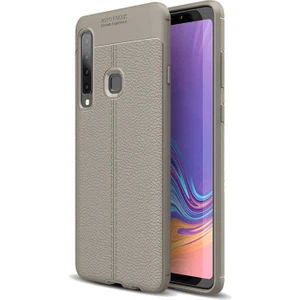 Samsung Galaxy A9 2018 Uyumlu Kılıf Niss Silikon Kapak, Gri