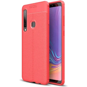Samsung Galaxy A9 2018 Uyumlu Kılıf Niss Silikon Kapak, Kırmızı