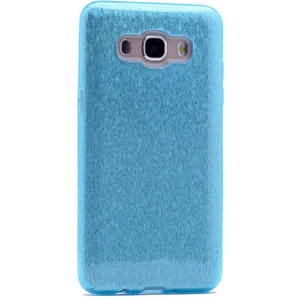 Samsung Galaxy J5 2016 Uyumlu Kılıf Shining Silikon, Mavi
