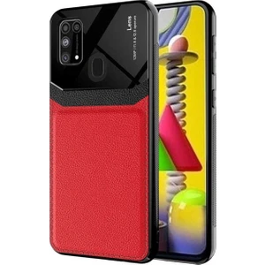 Samsung Galaxy M31 Uyumlu Kılıf Emiks Kapak, Kırmızı