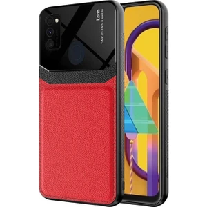 Samsung Galaxy M21 Uyumlu Kılıf Emiks Kapak, Kırmızı