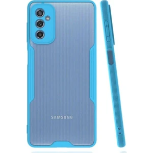 Samsung Galaxy M52 Uyumlu Kılıf Parfe Kapak, Mavi