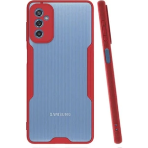 Samsung Galaxy M52 Uyumlu Kılıf Parfe Kapak, Kırmızı