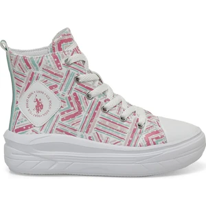 U.S. Polo Assn. Clementıne Ppt Jr 4Pr Beyaz Kız Çocuk High Sneaker