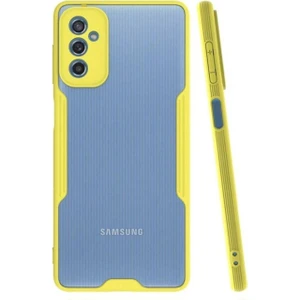 Samsung Galaxy M52 Uyumlu Kılıf Parfe Kapak, Sarı