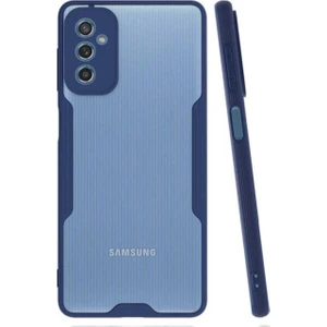 Samsung Galaxy M52 Uyumlu Kılıf Parfe Kapak, Lacivert