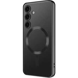 Samsung Galaxy S24 Plus Uyumlu Kılıf Kamera Korumalı Magsafe Wireless Şarj Özellikli Demre Kapak, Siyah