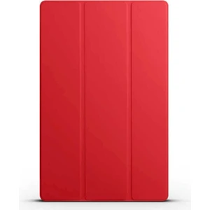 Samsung Galaxy Tab S8 Ultra SM-X900 Uyumlu Zore Smart Cover Standlı 1-1 Kılıf, Kırmızı