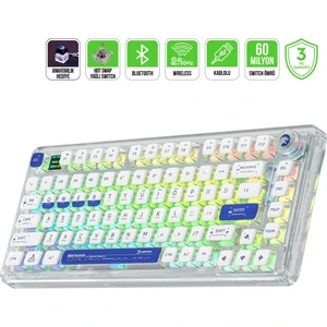 Gasket Pro x Rgb Wireless/bluetooth/kablolu Mekanik Hot-Swap Yağlı Switch Gasket Gaming Klavye