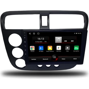Honda Civic V-Tec Android Carplay Multimedya 2001-2006 4gb Ram + 32GB Hafıza + 4 Çekirdek