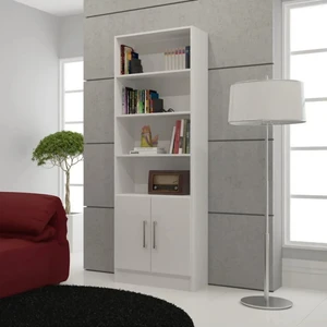 Simple 4 Raflı Kapaklı Kitaplık