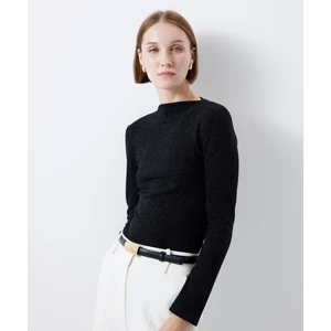 Simli Uzun Kollu Tişört