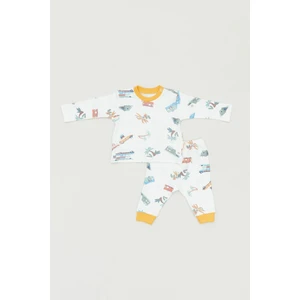 Baskılı Bisiklet Yaka 2 Li Erkek Çocuk Takım