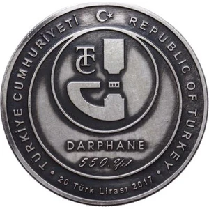 Aselin Dünyası 2017 20 Lira Darphane 550. Yıl Fatih Sultan Mehmet Tarafından Basılan Ilk Altın Para Okside Gümüş Hatıra Para Koleksiyon