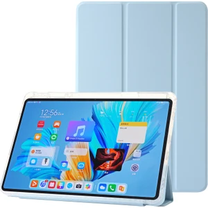 Huawei Matepad 11.5 S Kılıf Üç Katlı Stand Pu Deri + Tpu + Şeffaf Akrilik Tablet Kapağı (Yurt Dışından)