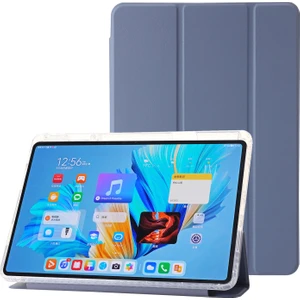Huawei Matepad 11.5 S Kılıf Üç Katlı Stand Pu Deri + Tpu + Şeffaf Akrilik Tablet Kapağı (Yurt Dışından)