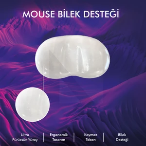 Active Team MP04 - Jel Mouse Bilek Destek Pedi | Yumuşak, Ergonomik, Fare Önü El Bileği Dinlendirme Pedi