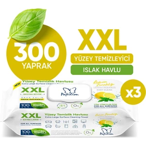 Easy Clean XXL Limon Kokulu Naturel Formül 300 Geniş Yaprak