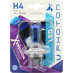 H4 12V 60/55W Beyaz Xen Vision Tekli Blister Ampul
