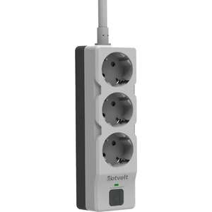 Üçlü 1.5 Metre Kablolu Akım Korumalı Priz Beyaz Anahtarlı Surge Hunter 1050 Joule