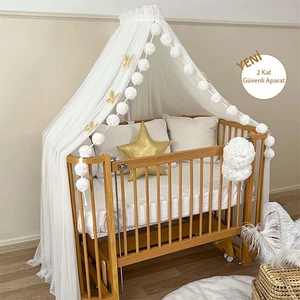 Aparatlı Beşik Cibinlik White