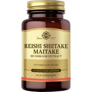 Reishi Shiitake Maytake Mantar Ekstresi Takviye Edici Gıda 50 Kapsül
