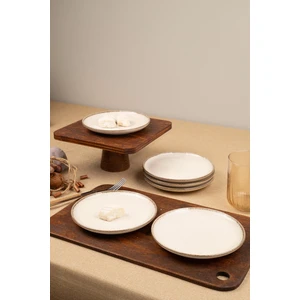 Kütahya Porselen Moderna 6 Parça 15CM Pasta Tabağı Tarçın