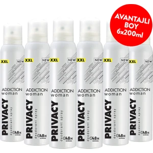 Addiction Woman Kadın Deodorant 6x200   ML