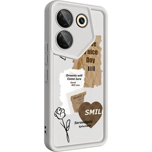 Kip GSM Tecno Camon 20 Pro 4g Kılıf Kamera Korumalı Baskılı Arka Yüzey Zore Klas Kapak